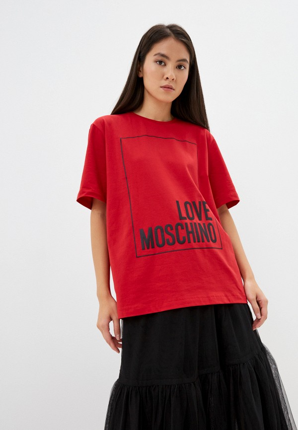 

Футболка Love Moschino, Красный