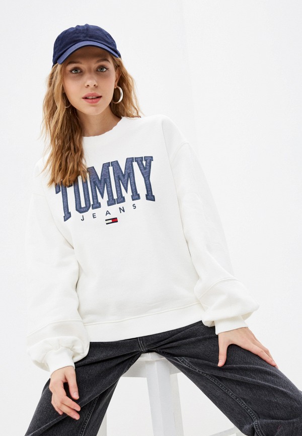 

Свитшот Tommy Jeans, Белый, COLLEGIATE