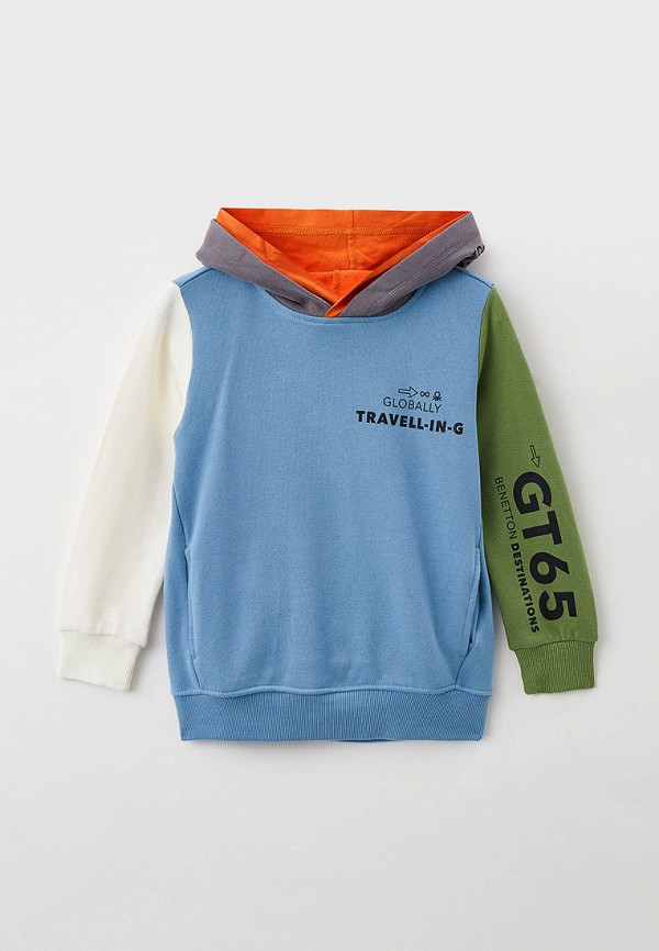 

Худи United Colors of Benetton, Голубой, United Colors of Benetton RTLAAR472101