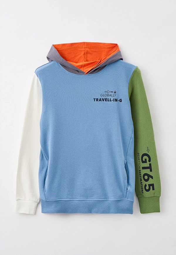

Худи United Colors of Benetton, Голубой, United Colors of Benetton RTLAAR474501