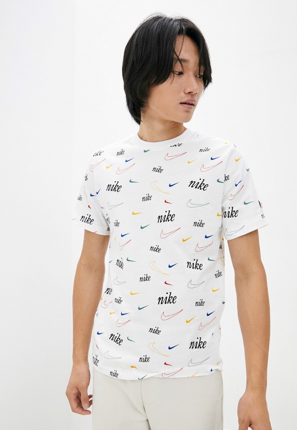 

Футболка Nike, Белый, M NSW TEE SWOOSH 50 AOP