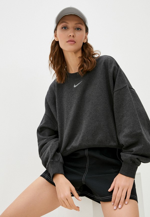 

Свитшот Nike, Черный, W NSW ESS FLC CREW CLCTN RE