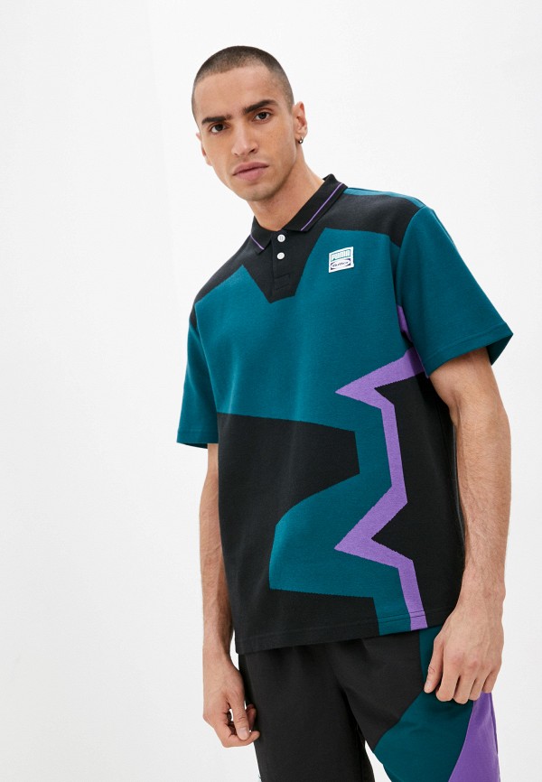 

Поло PUMA, Зеленый, x BUTTER GOODS FB Polo