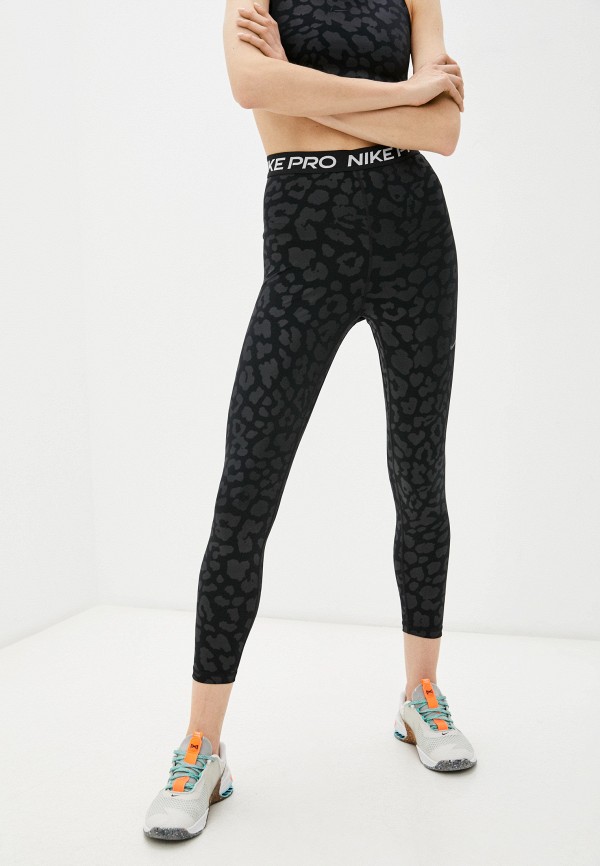 

Тайтсы Nike, Черный, W NP DF HR AOP 7/8 TGT