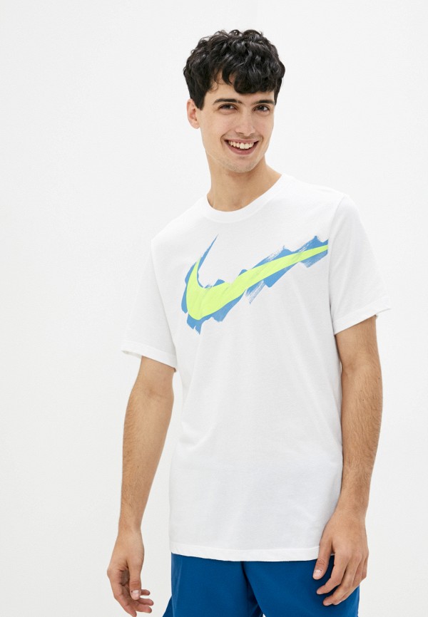 

Футболка спортивная Nike, Белый, M NK DF TEE SC (LOGO)