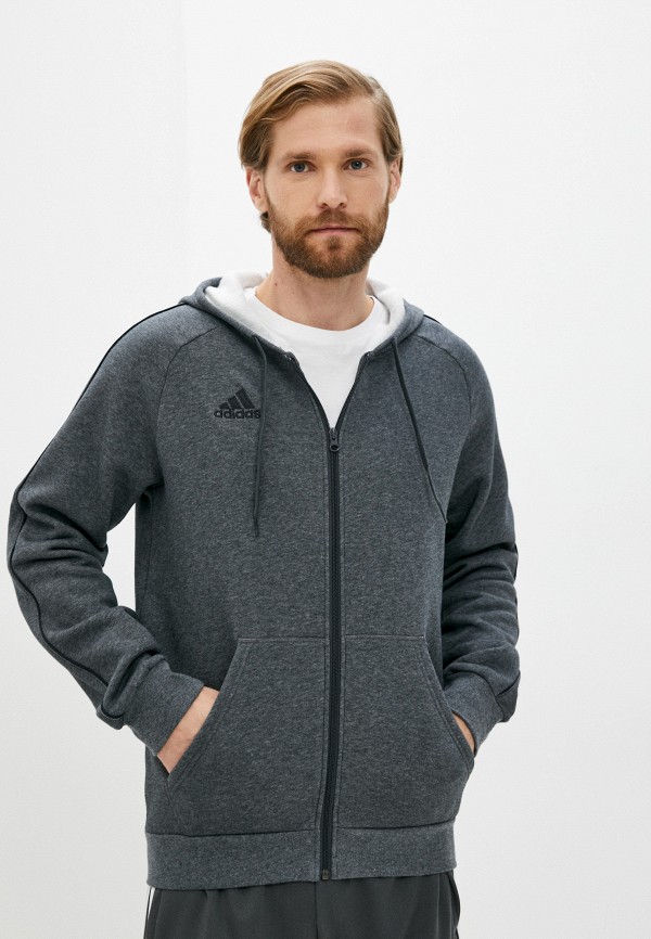 

Толстовка adidas, Серый, CORE18 FZ HOODY