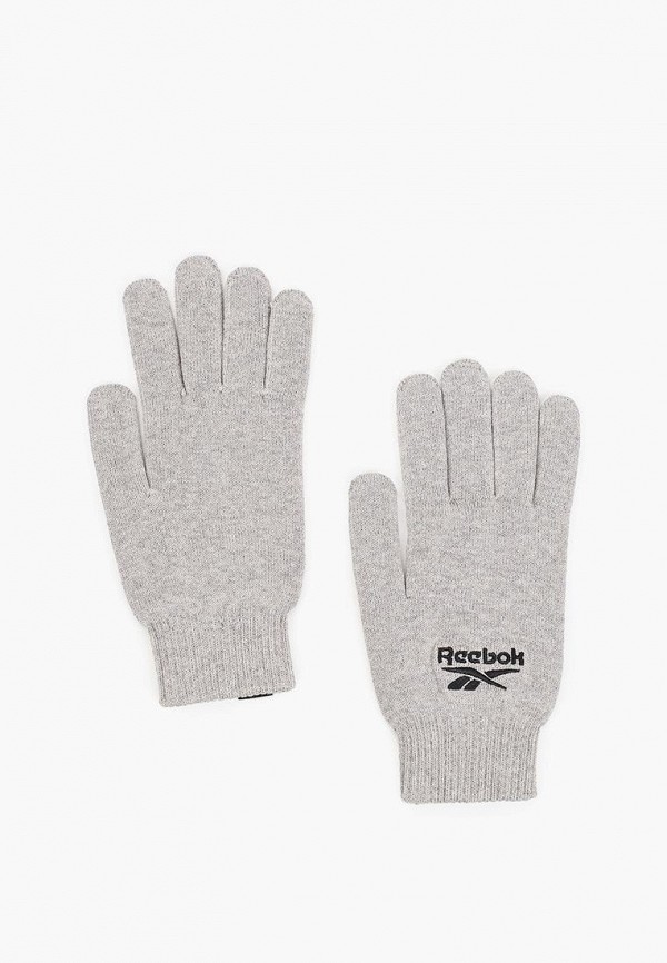 Перчатки Reebok серого цвета
