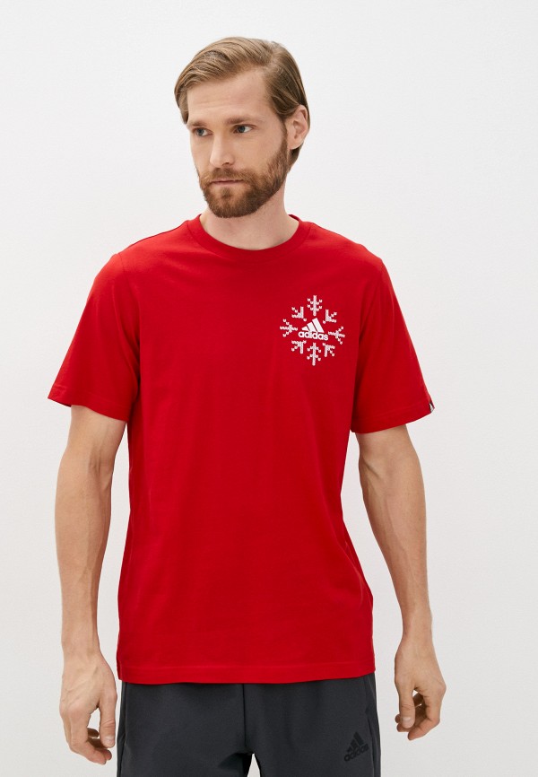 

Футболка adidas, Красный, M SNWFLK T