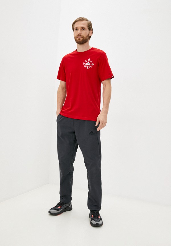 

Футболка adidas, Красный, M SNWFLK T