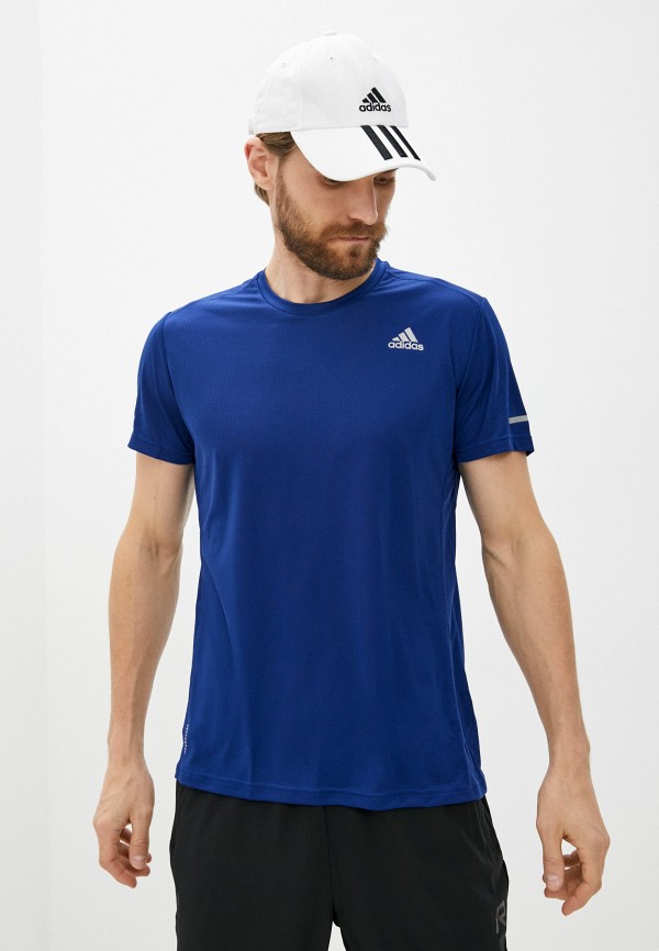 

Футболка спортивная adidas, Синий, RUN IT TEE M