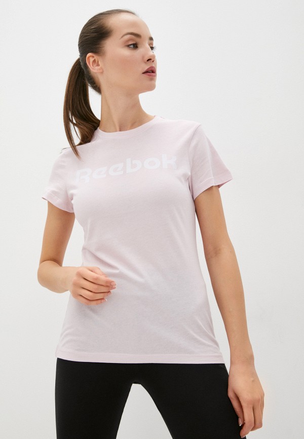 

Футболка Reebok, Розовый, TE GRAPHIC TEE REEBOK