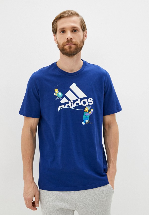 

Футболка adidas, Синий, M SMPSNS SKI T