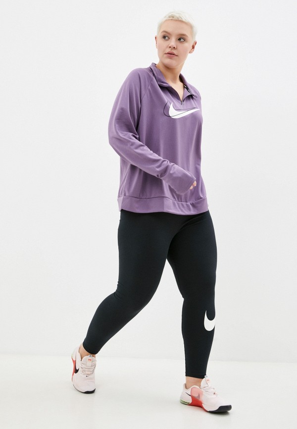 

Лонгслив спортивный Nike, Фиолетовый, W NK DF SWSH RUN HZ MDLYR PLUS