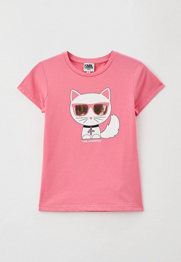 

Футболка Karl Lagerfeld Kids, Розовый