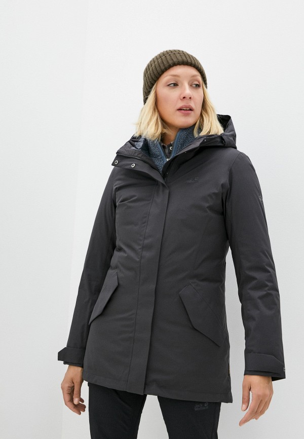 

Пуховик Jack Wolfskin, Серый, COLD BAY JACKET W
