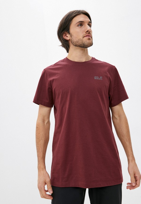 

Футболка Jack Wolfskin, Бордовый, ESSENTIAL T MEN