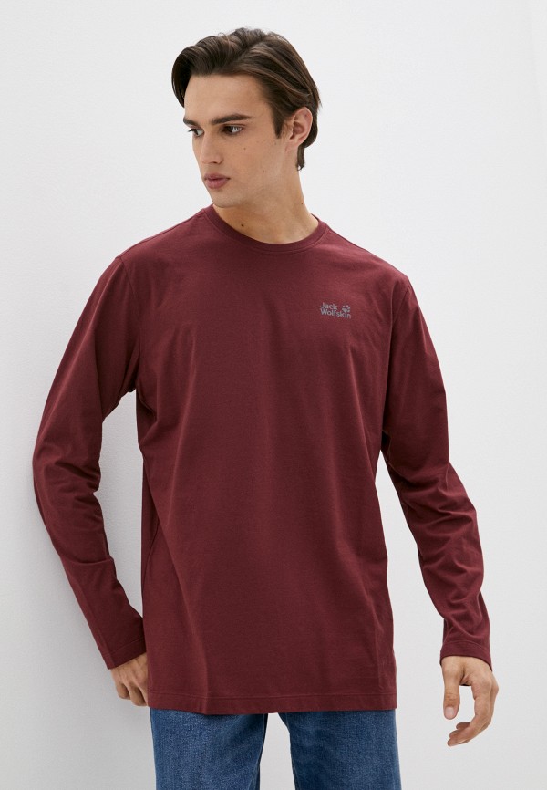 

Лонгслив Jack Wolfskin, Бордовый, ESSENTIAL LONGSLEEVE MEN