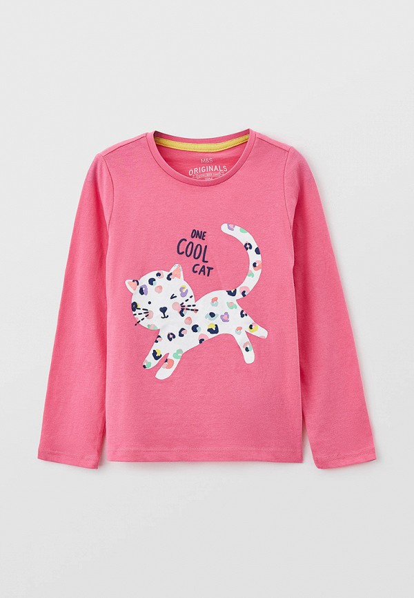 

Лонгслив Marks & Spencer, Розовый, Marks & Spencer RTLAAR977601