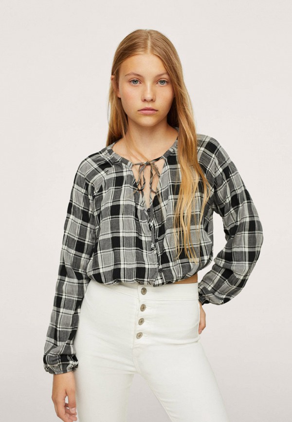 

Блуза Mango Kids, Серый, BLACK