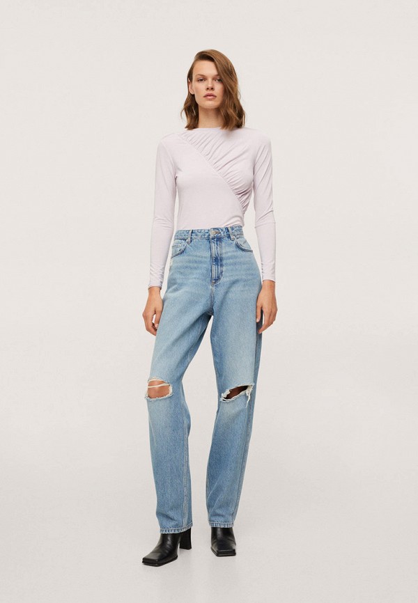 

Лонгслив Mango, Фиолетовый, Mango RTLAAS099401