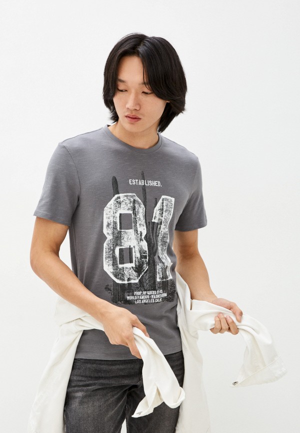 

Футболка Guess Jeans, Серый