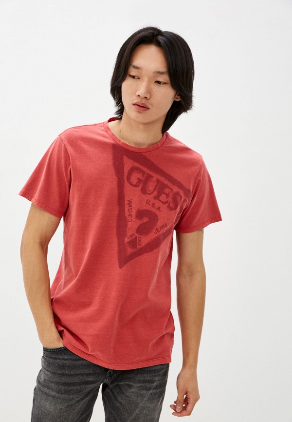 

Футболка Guess Jeans, Розовый