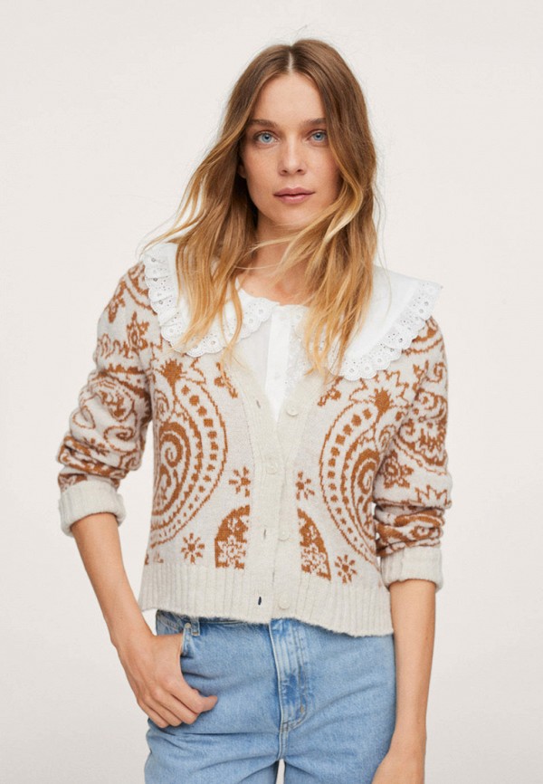 

Кардиган Mango, Бежевый, PAISLEY