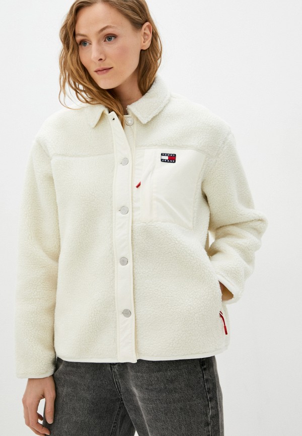 

Шуба Tommy Jeans, Белый, Overshirt, COZY