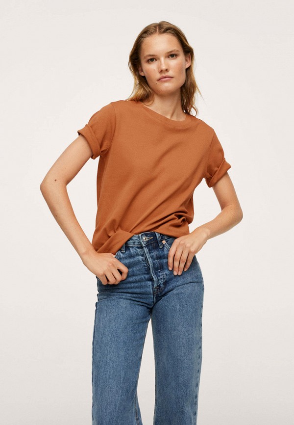 

Футболка Mango, Коричневый, SOLI