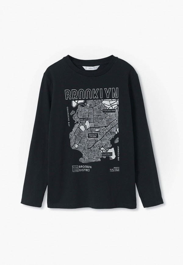 

Лонгслив Mango Kids, Черный, MAP