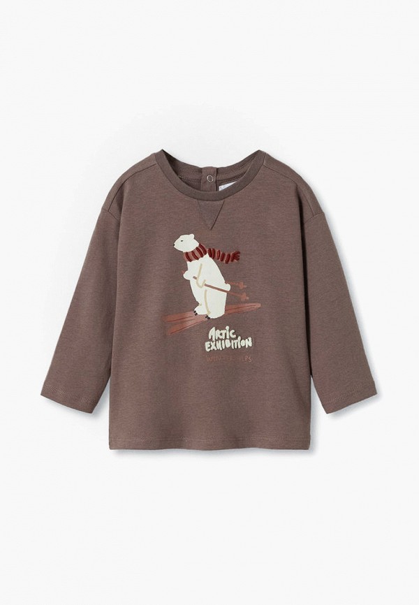 

Лонгслив Mango Kids, Коричневый, Mango Kids RTLAAS351201