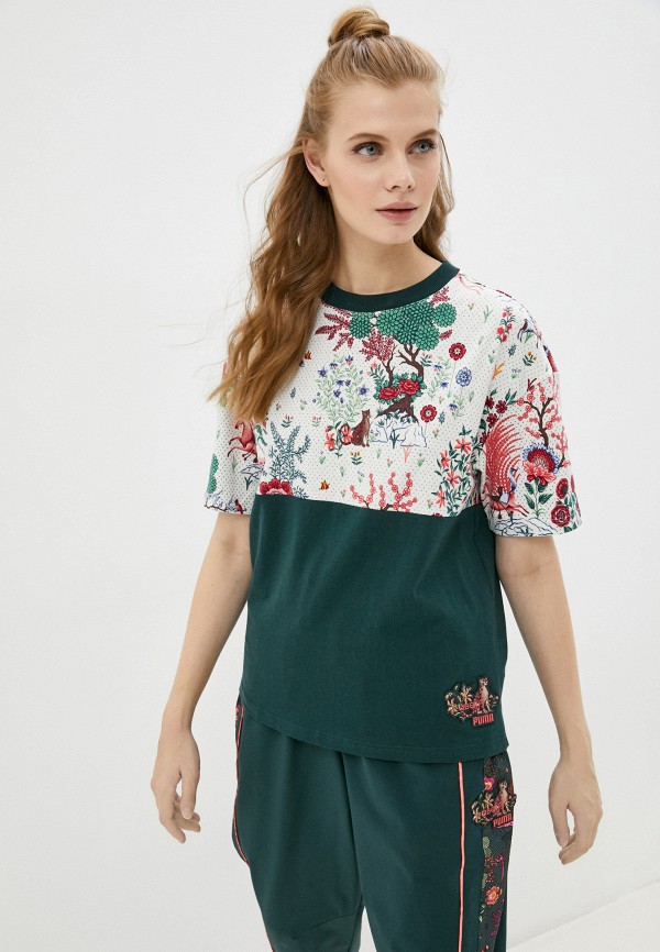 

Футболка PUMA, Зеленый, x LIBERTY AOP Tee