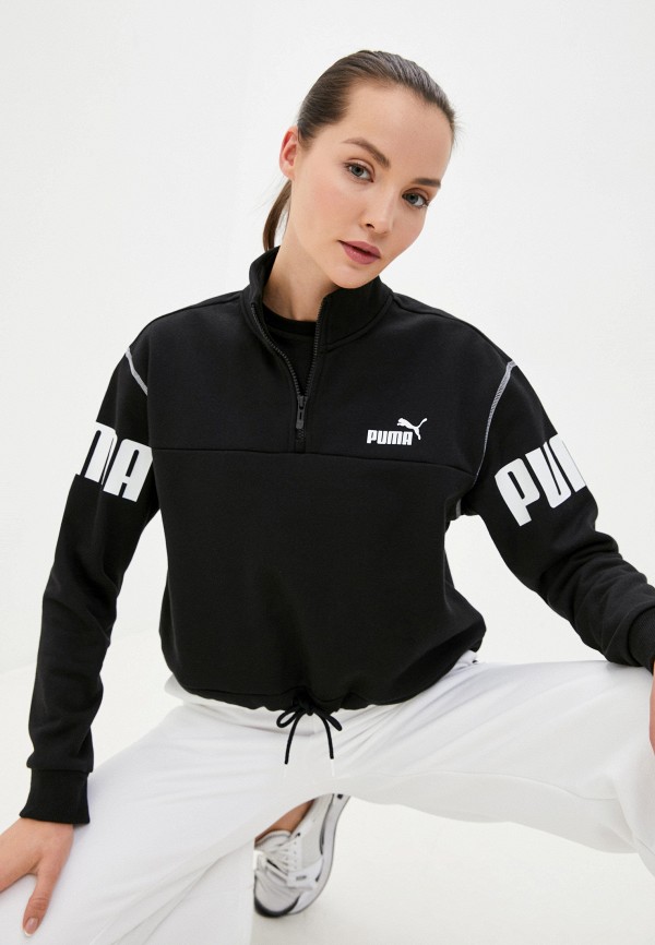 

Свитшот PUMA, Черный, POWER Half-Zip Crew FL