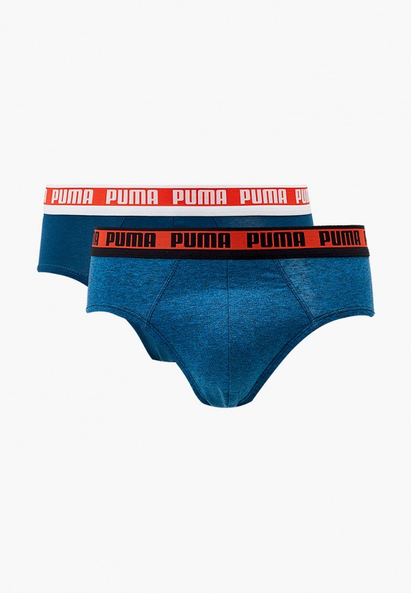 

Трусы 2 шт. PUMA, Бирюзовый, MEN COARSE MELANGE BRIEF 2P