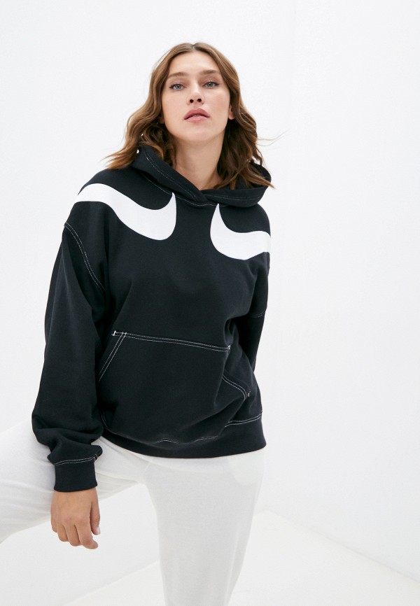 

Худи Nike, Черный, W NSW SWSH FLC GX HOODIE PLUS