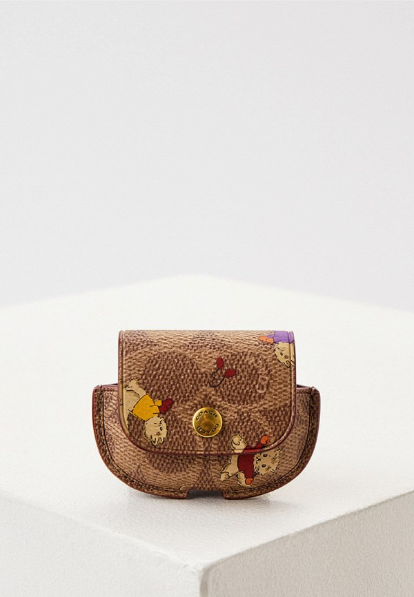 

Чехол для наушников Coach, Бежевый, 7х8 см