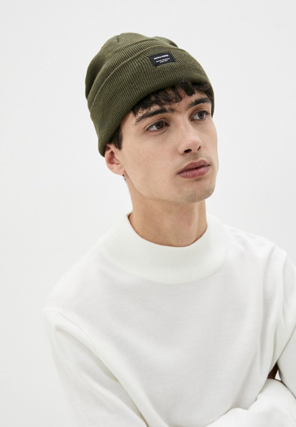 Шапка Jack & Jones хаки 12092815 RTLAAS641001
