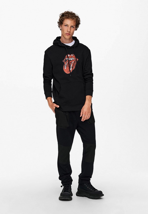 

Худи Only & Sons, Черный, Only & Sons RTLAAS663301