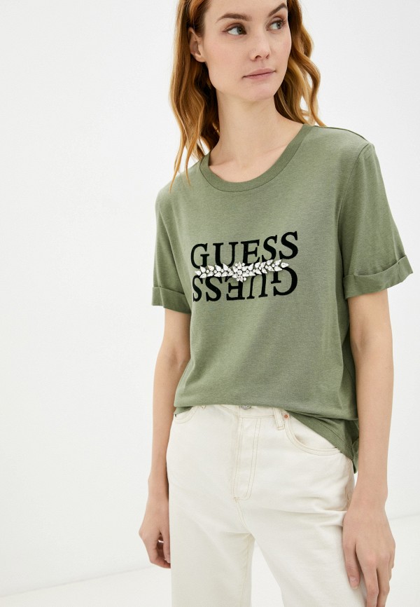 

Футболка Guess Jeans, Хаки