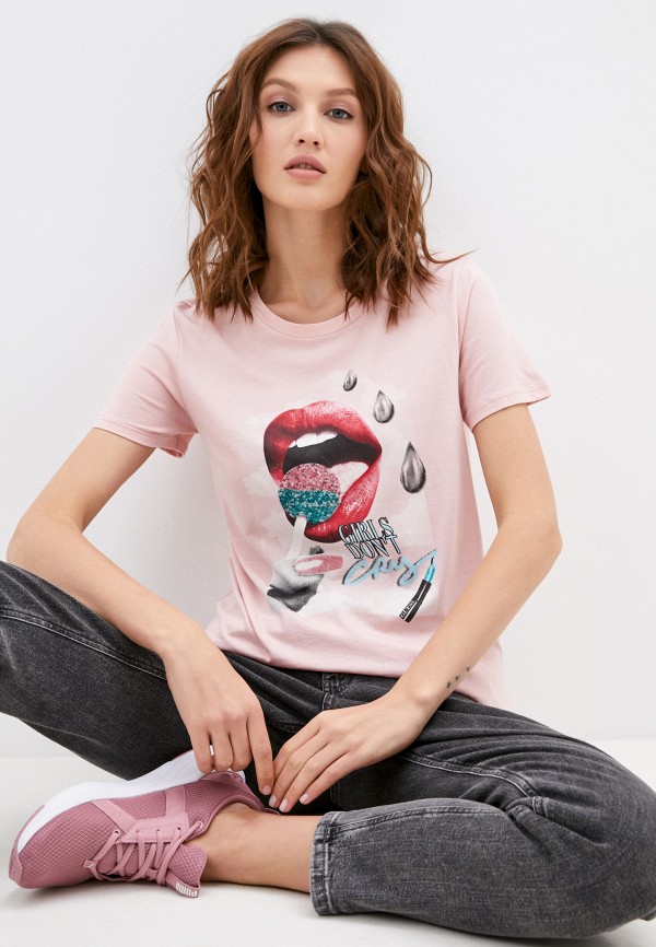 

Футболка Guess Jeans, Розовый