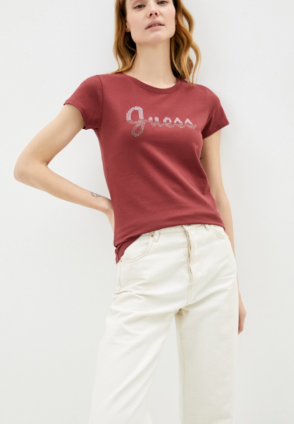 

Футболка Guess Jeans, Бордовый