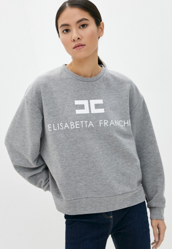 

Свитшот Elisabetta Franchi, Серый