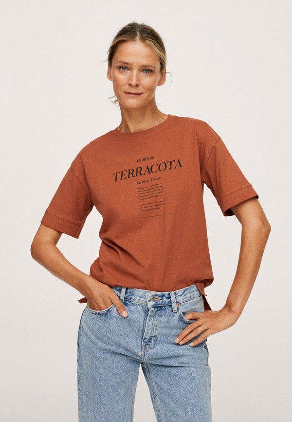 

Футболка Mango, Оранжевый, Mango RTLAAS924501