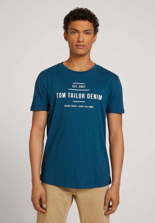 

Футболка Tom Tailor Denim, Бирюзовый, Tom Tailor Denim RTLAAS941401