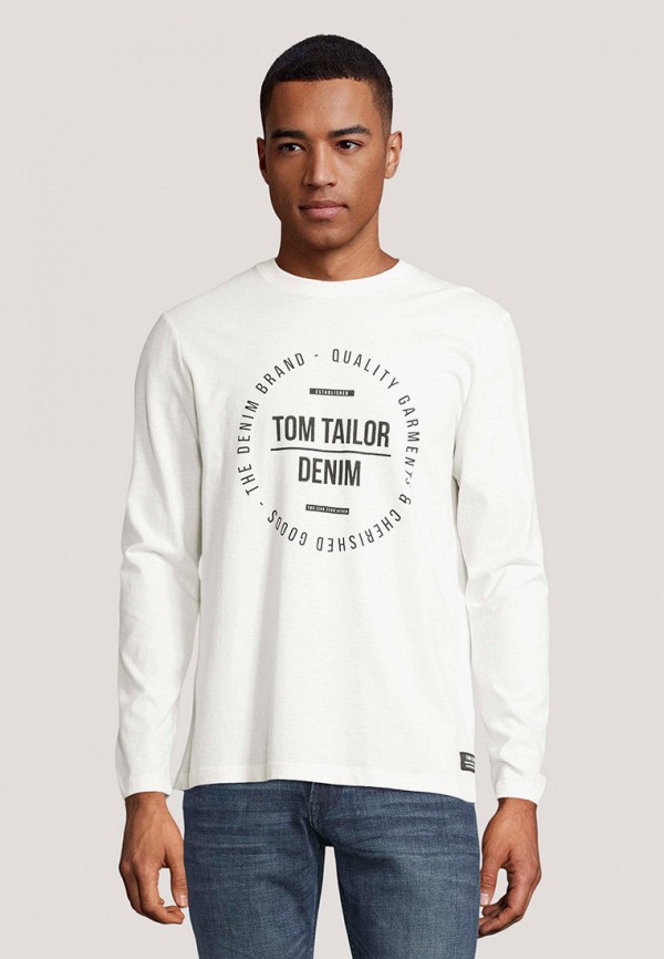

Лонгслив Tom Tailor Denim, Белый