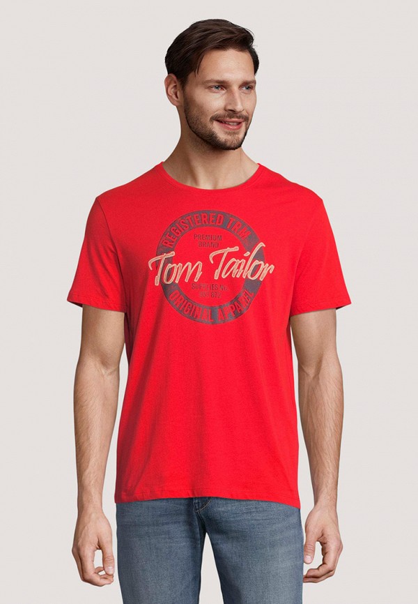 Футболка Tom Tailor красного цвета