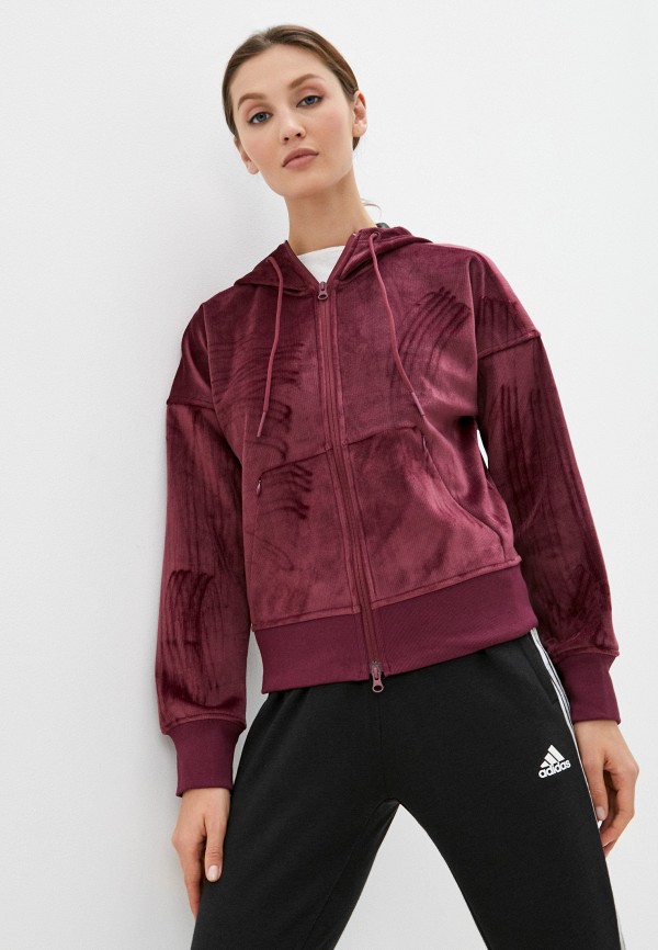 

Толстовка adidas, Бордовый, W FI PR CORD HD
