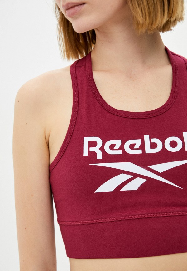 

Топ спортивный Reebok, Бордовый, RI BL COTTON BRALETTE
