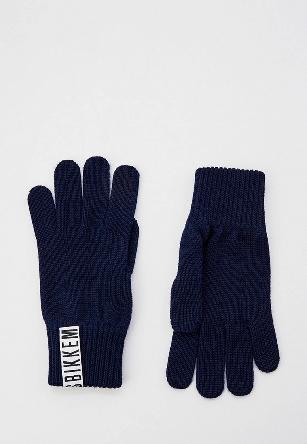 Перчатки Bikkembergs синего цвета