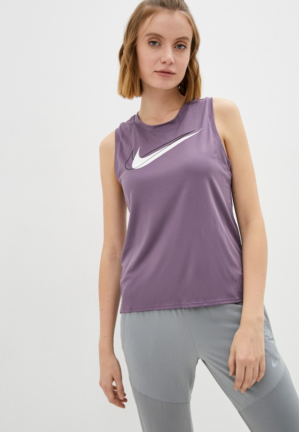 

Майка спортивная Nike, Фиолетовый, W NK DF SWSH RUN TANK